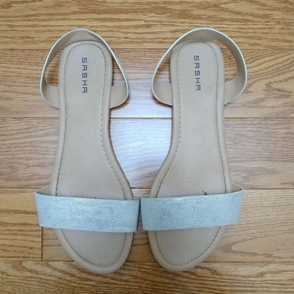 Slide sandals faux snakeskin size 10 wide - Picture 2 of 5